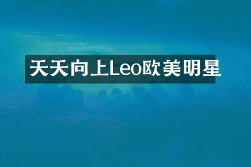 天天向上Leo欧美明星