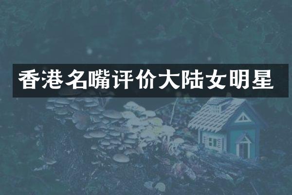 香港名嘴评价大陆女明星