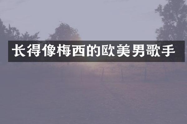 长得像梅西的欧美男歌手