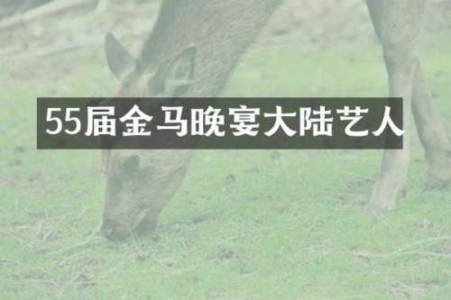 55届金马晚宴大陆艺人