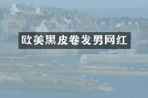 欧美黑皮卷发男网红