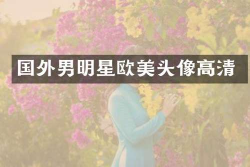 国外男明星欧美头像高清