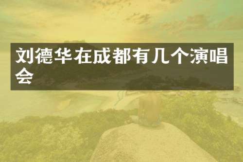 刘德华在成都有几个演唱会
