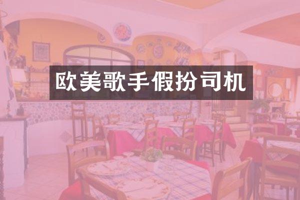 欧美歌手假扮司机