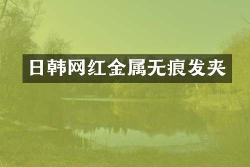 日韩网红金属无痕发夹