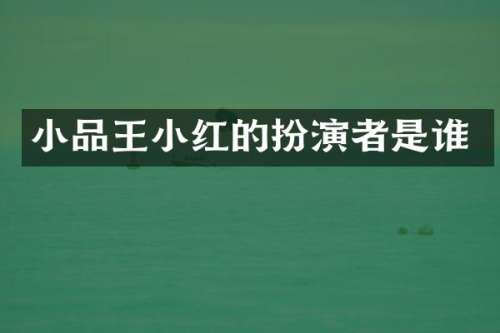 小品王小红的扮演者是谁
