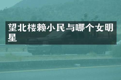 望北楼赖小民与哪个女明星