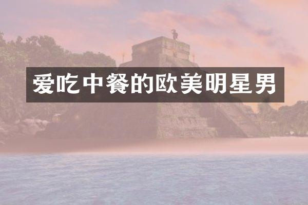 爱吃中餐的欧美明星男