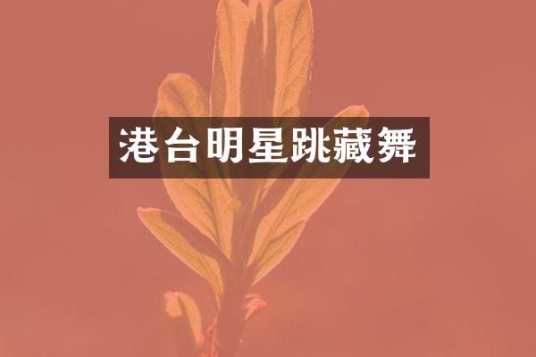 港台明星跳藏舞