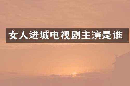 女人进城电视剧主演是谁