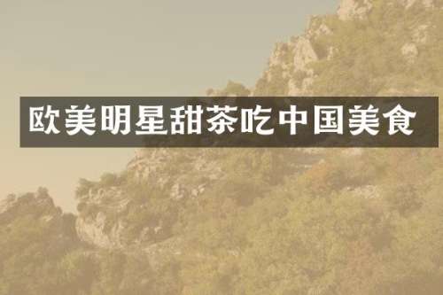 欧美明星甜茶吃中国美食