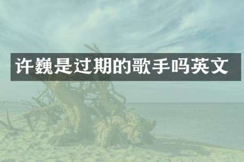许巍是过期的歌手吗英文