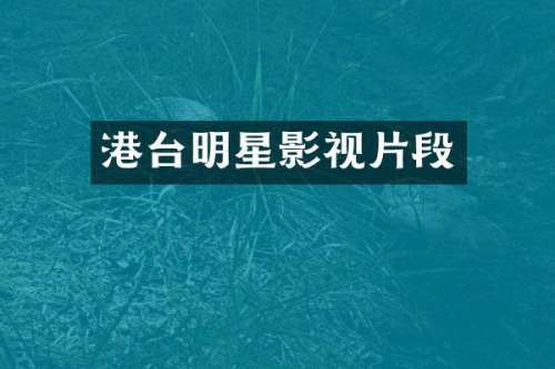 港台明星影视片段