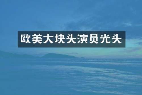 欧美大块头演员光头