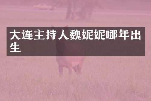 大连主持人魏妮妮哪年出生