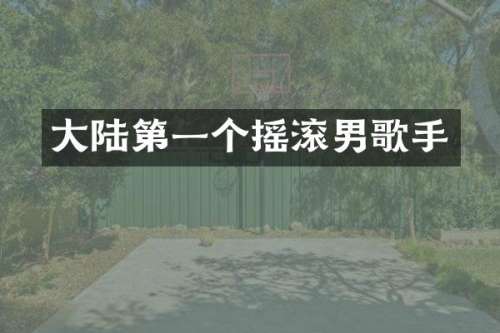 大陆第一个摇滚男歌手