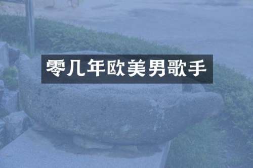零几年欧美男歌手