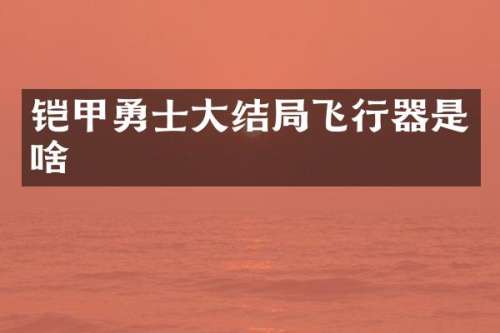 铠甲勇士大结局飞行器是啥