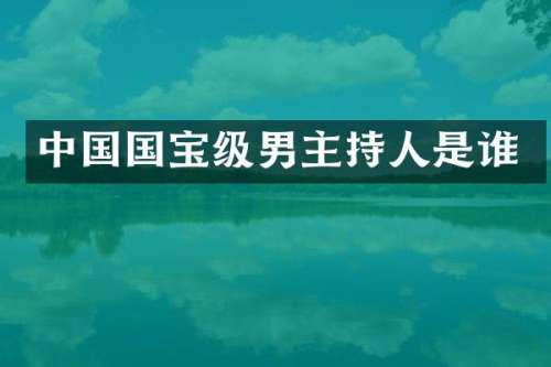 中国国宝级男主持人是谁
