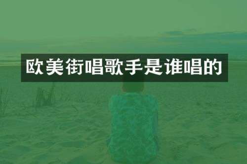 欧美街唱歌手是谁唱的