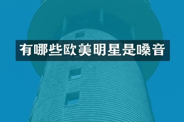 有哪些欧美明星是嗓音