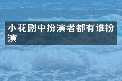 小花剧中扮演者都有谁扮演