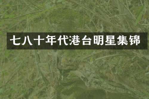 七八十年代港台明星集锦