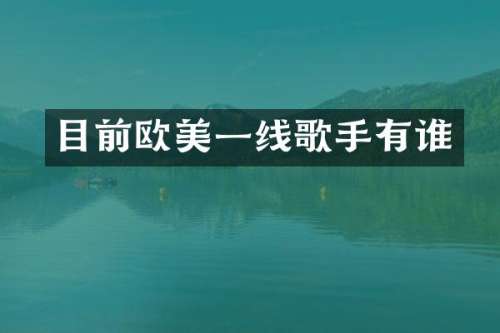 目前欧美一线歌手有谁