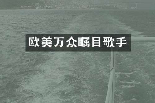 欧美万众瞩目歌手