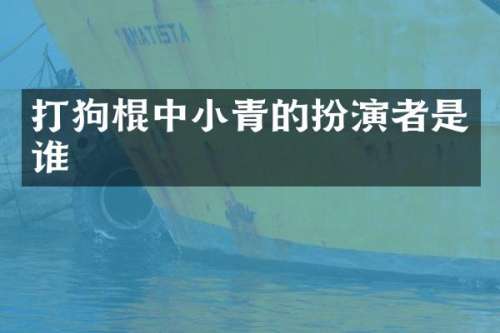 打狗棍中小青的扮演者是谁