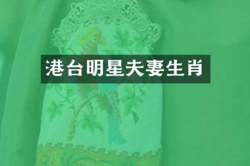港台明星夫妻生肖