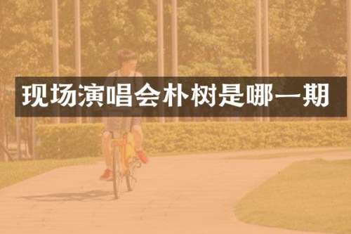 现场演唱会朴树是哪一期