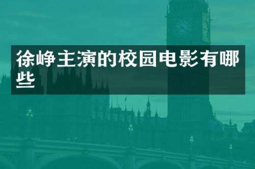 徐峥主演的校园电影有哪些