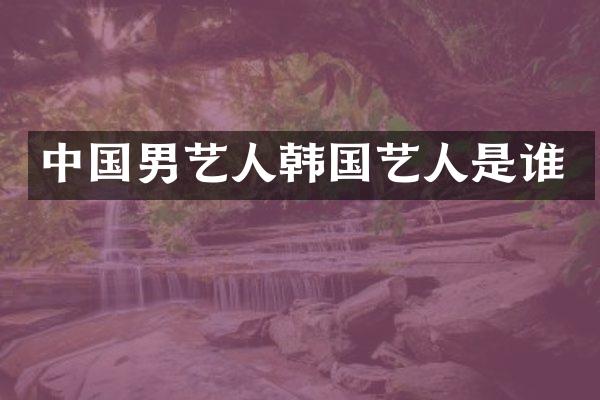 中国男艺人韩国艺人是谁