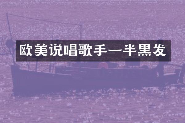 欧美说唱歌手一半黑发