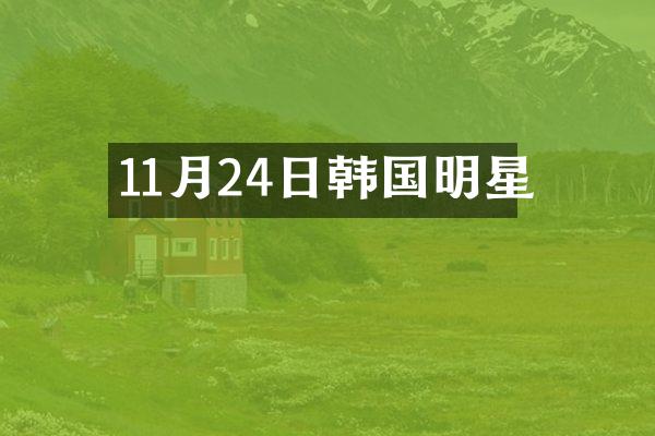 11月24日韩国明星