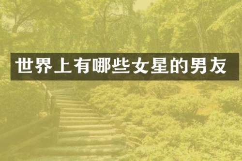世界上有哪些女星的男友