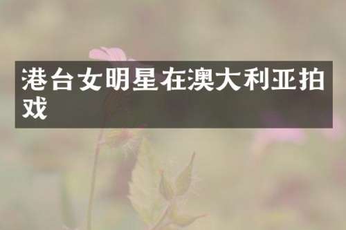 港台女明星在澳大利亚拍戏