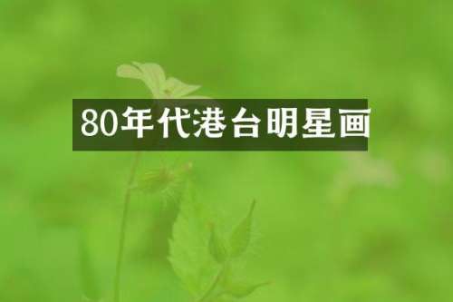 80年代港台明星画