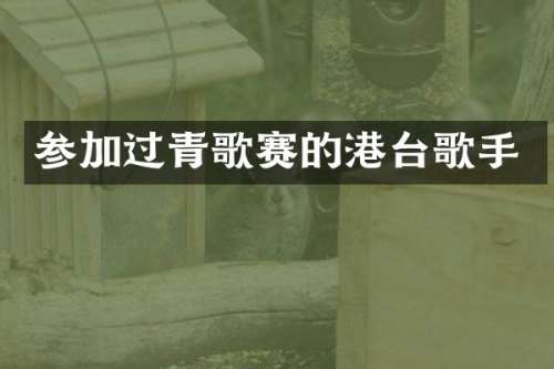 参加过青歌赛的港台歌手