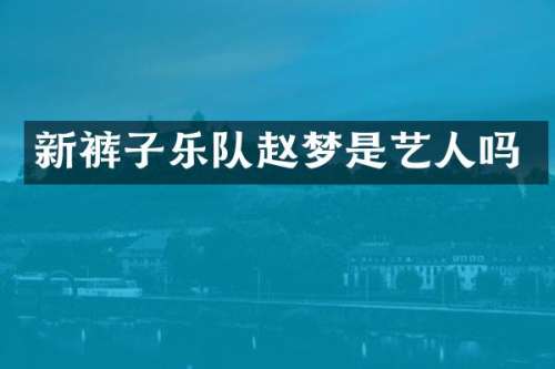 新裤子乐队赵梦是艺人吗
