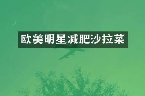 欧美明星减肥沙拉菜
