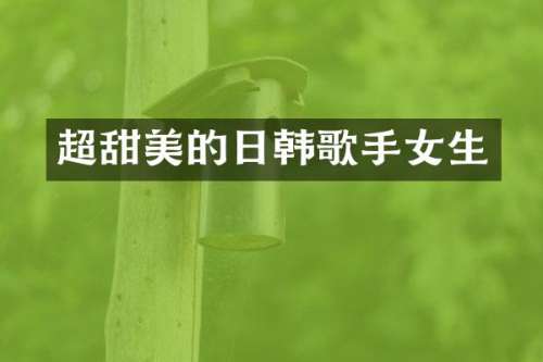 超甜美的日韩歌手女生