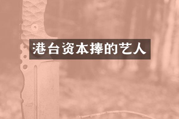 港台资本捧的艺人