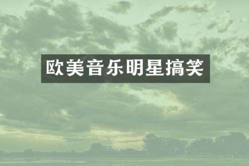 欧美音乐明星搞笑