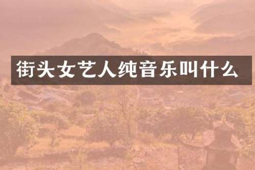 街头女艺人纯音乐叫什么