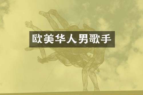 欧美华人男歌手