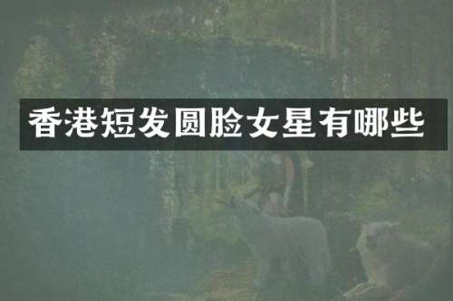 香港短发圆脸女星有哪些