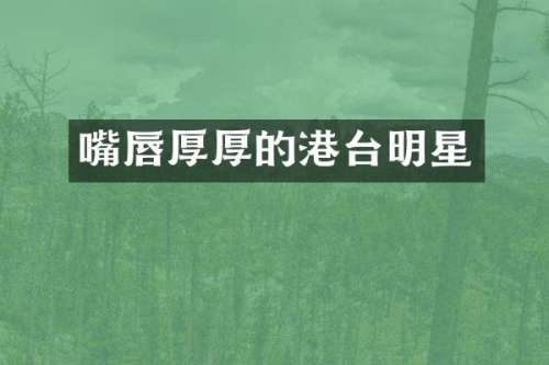 嘴唇厚厚的港台明星