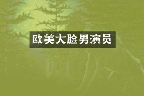 欧美大脸男演员